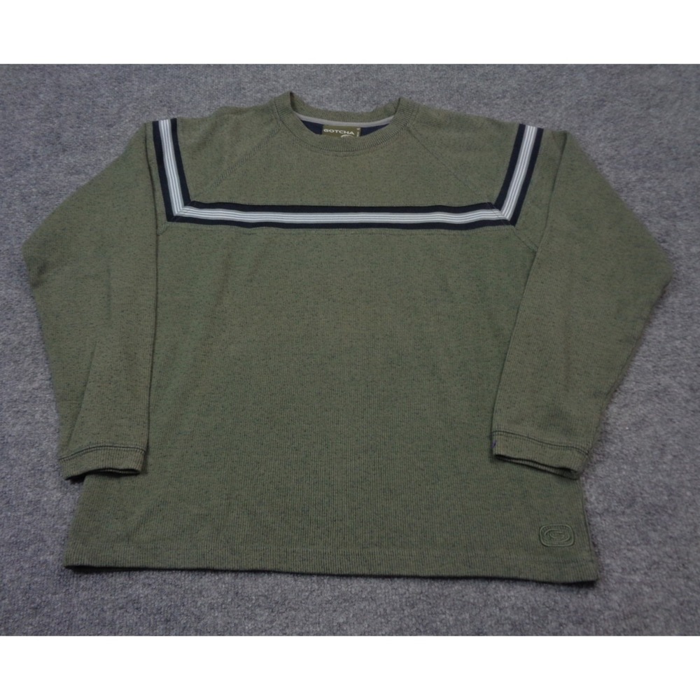 Vtg Y2K Gotcha Sweater Men XL Pullover Crewneck Embroidered Logo Skate Surf Wear